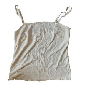 Cream size 34 (2) satin cottage coquette girlhood scallop vintage regency boho